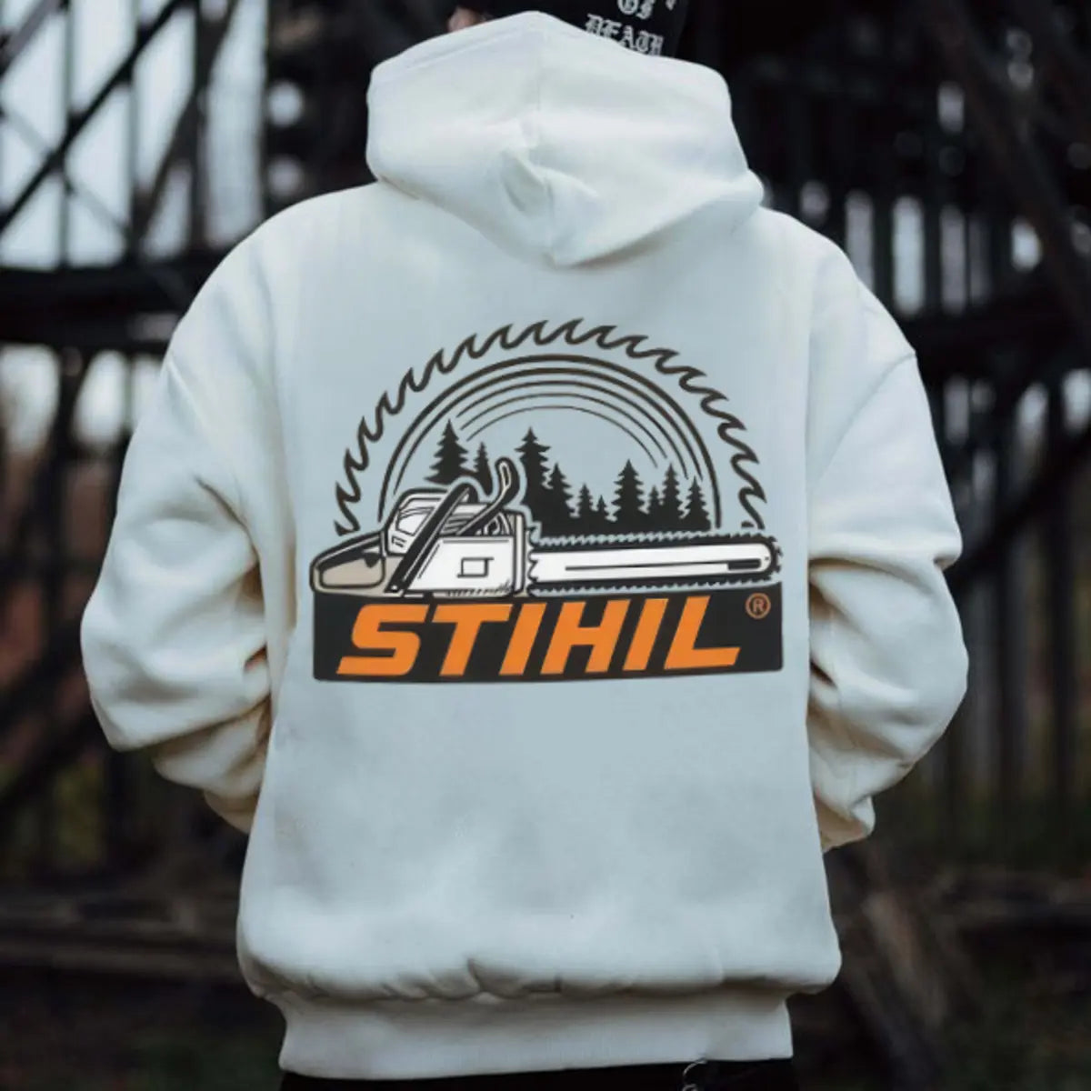 Stihl Chainsaws Printed Fleece-lined Unisex Hoodie