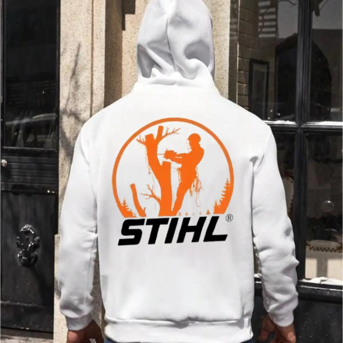 Stihl Printed Fleece-lined Unisex Hoodie
