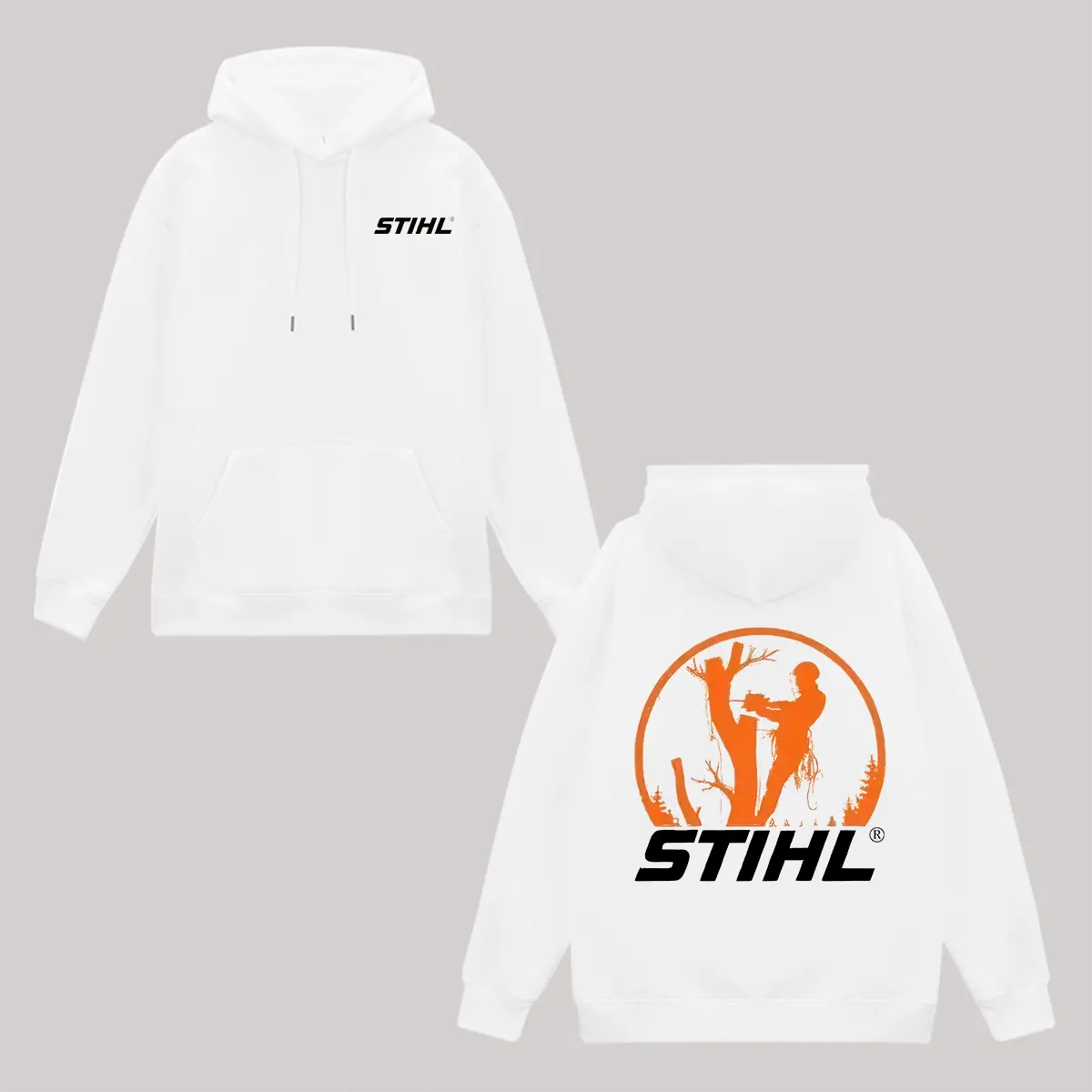 Stihl Printed Fleece-lined Unisex Hoodie