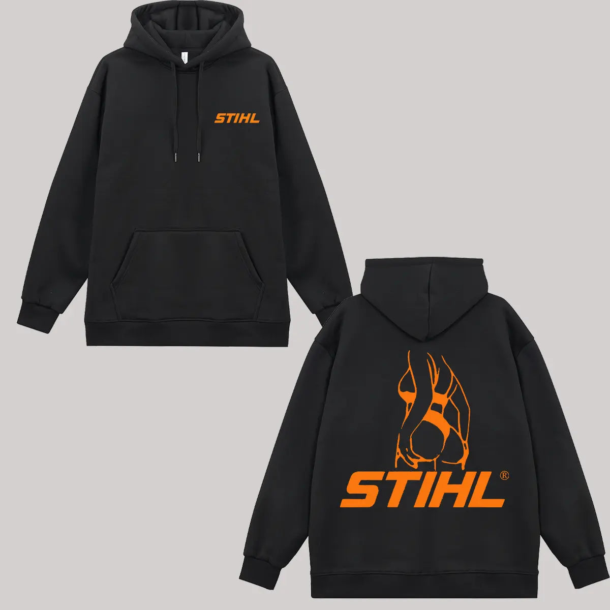 Stihl Printed Fleece-lined Unisex Hoodie