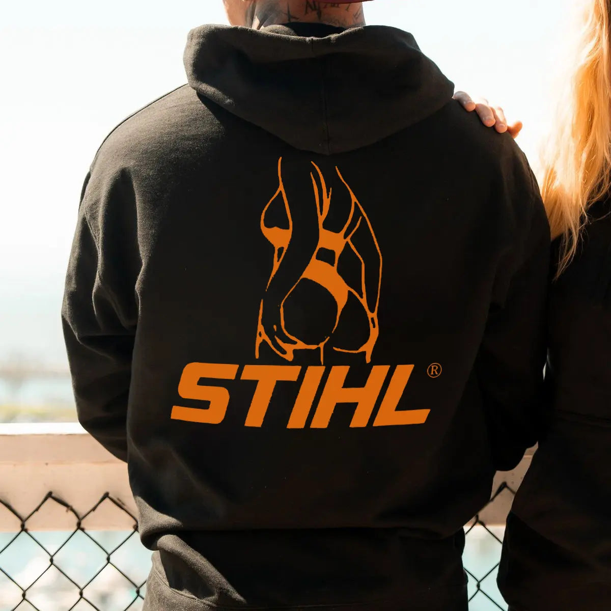 Stihl Printed Fleece-lined Unisex Hoodie