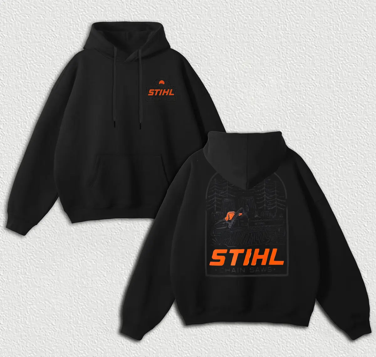 Stihl Chainsaws Printed Fleece-lined Unisex Hoodie