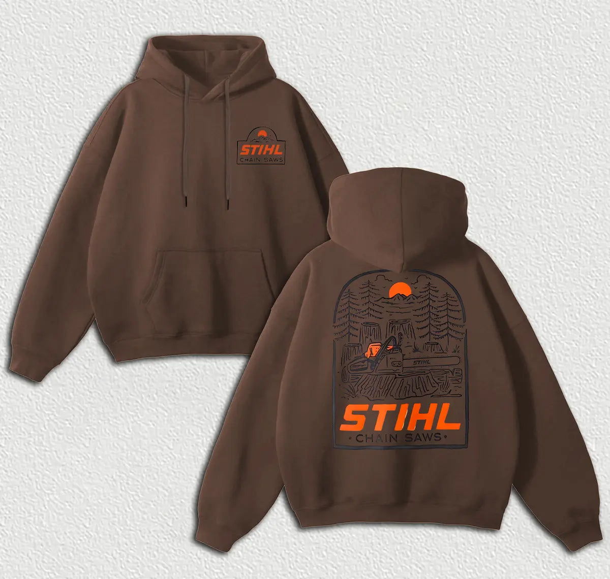 Stihl Chainsaws Printed Fleece-lined Unisex Hoodie