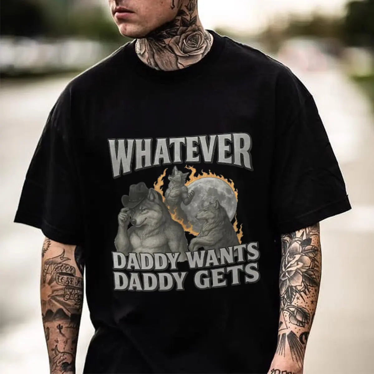 Whatever Daddy Wants Daddy Gets Printed Men's T-Shirt