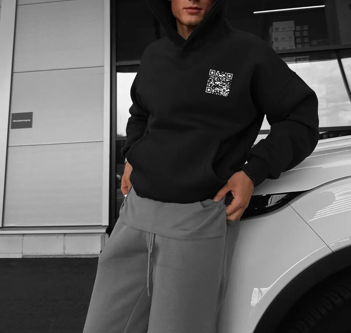 Hide Information Funny Printed Fleece-lined Unisex Hoodie Image - 2