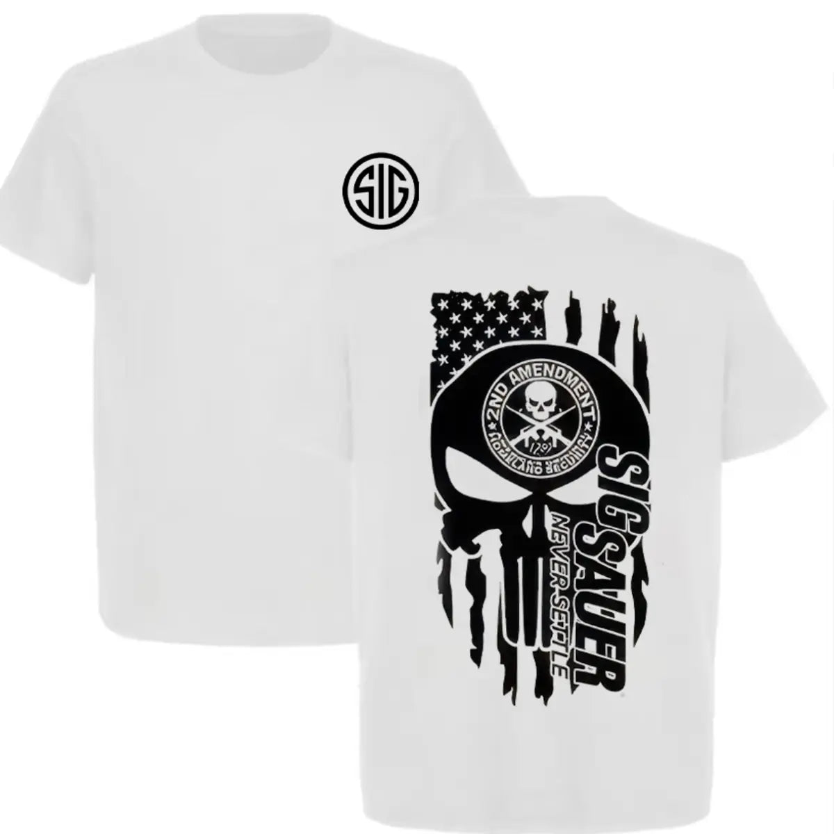 Sig Sauer Never Settle Printed Men's T-Shirt