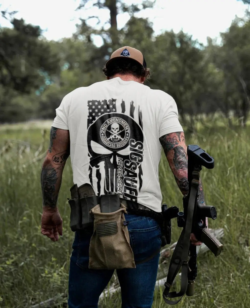 Sig Sauer Never Settle Printed Men's T-Shirt