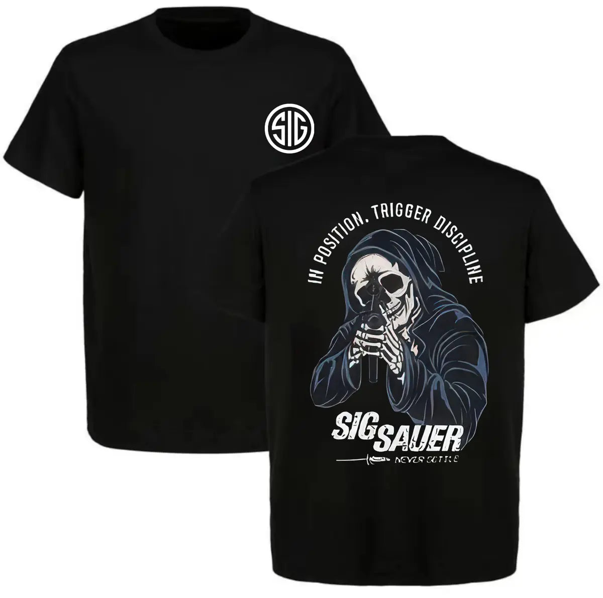 Sig Sauer Never Settle Printed Men's T-shirt