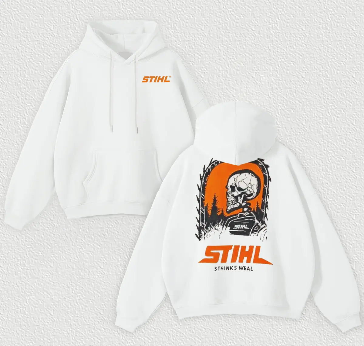 Stihl Chainsaws Printed Fleece-lined Unisex Hoodie