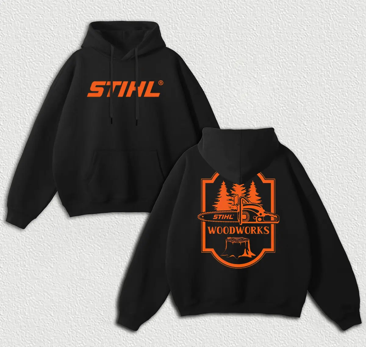 Stihl Woodworks Printed Fleece-lined Unisex Hoodie