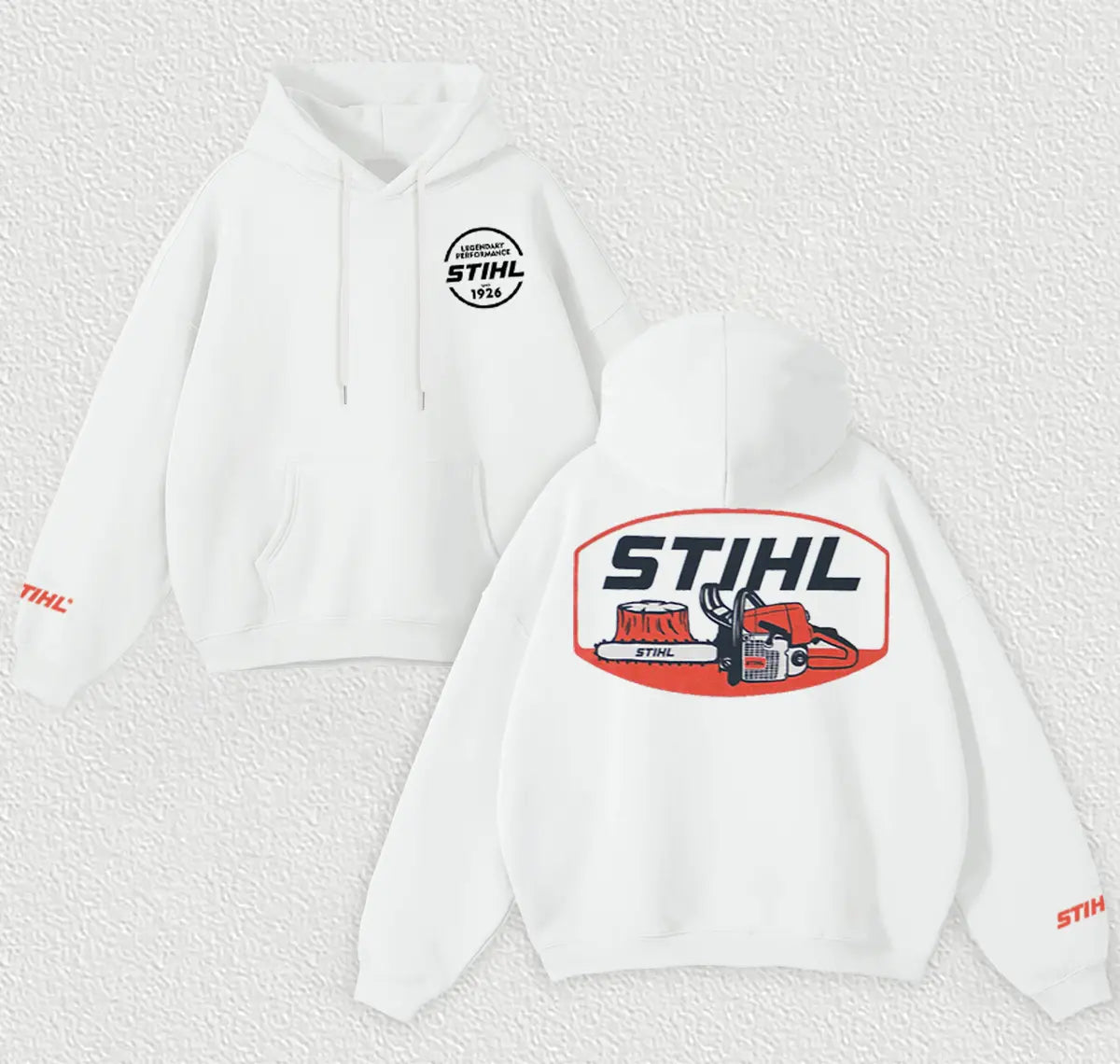 Stihl Chainsaws Printed Fleece-lined Unisex Hoodie