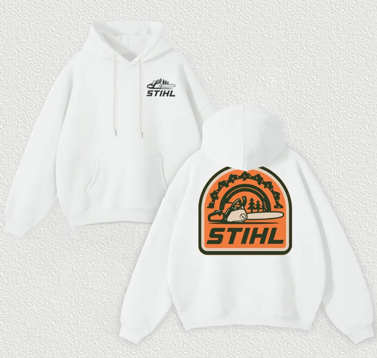Stihl Chainsaws Printed Fleece-lined Unisex Hoodie