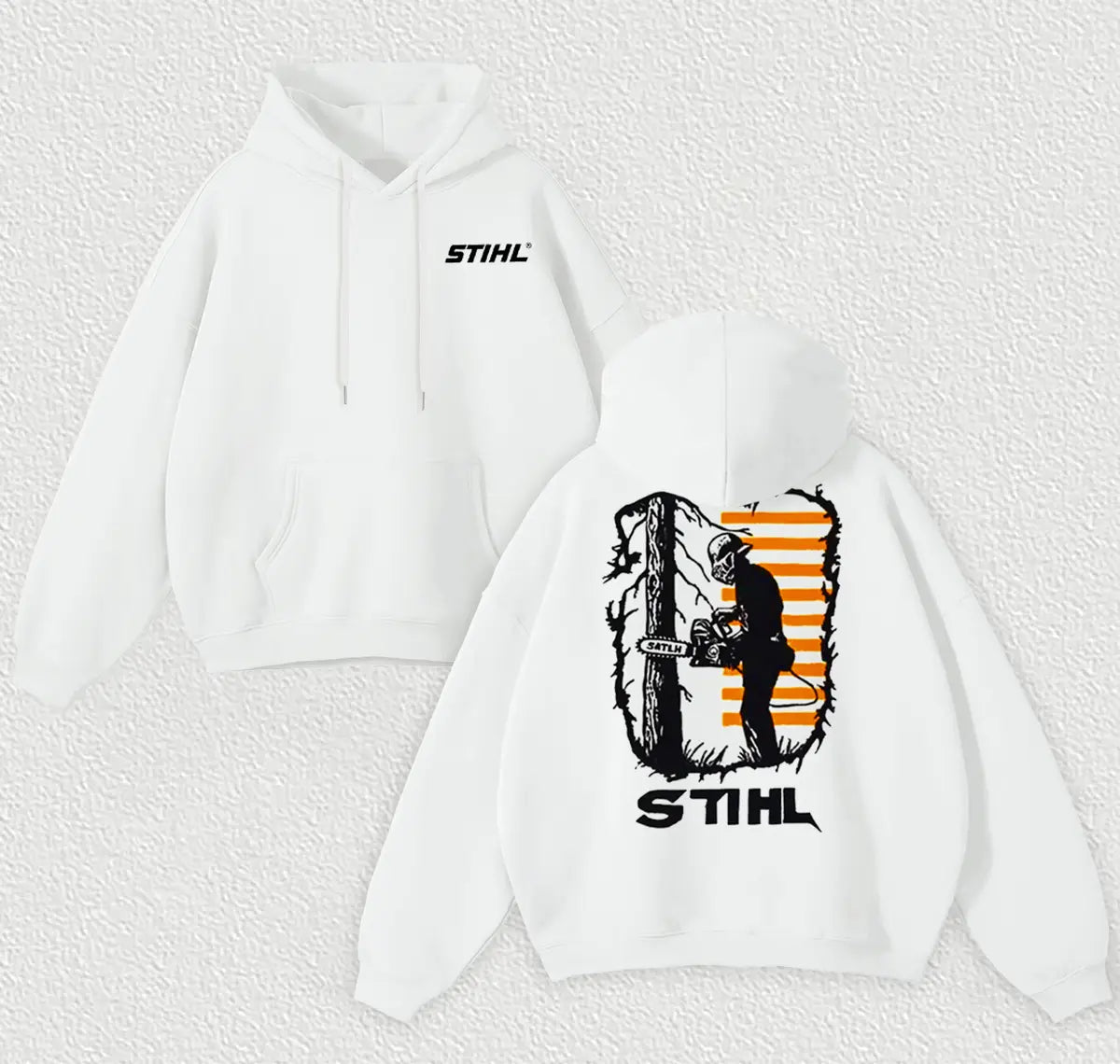 Stihl Chainsaws Printed Fleece-lined Unisex Hoodie