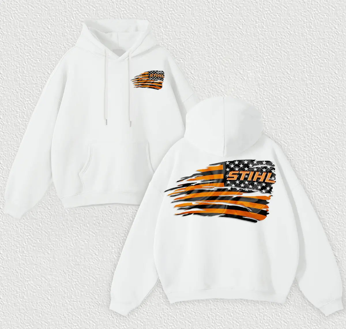 Stihl Flag Printed Fleece-lined Unisex Hoodie