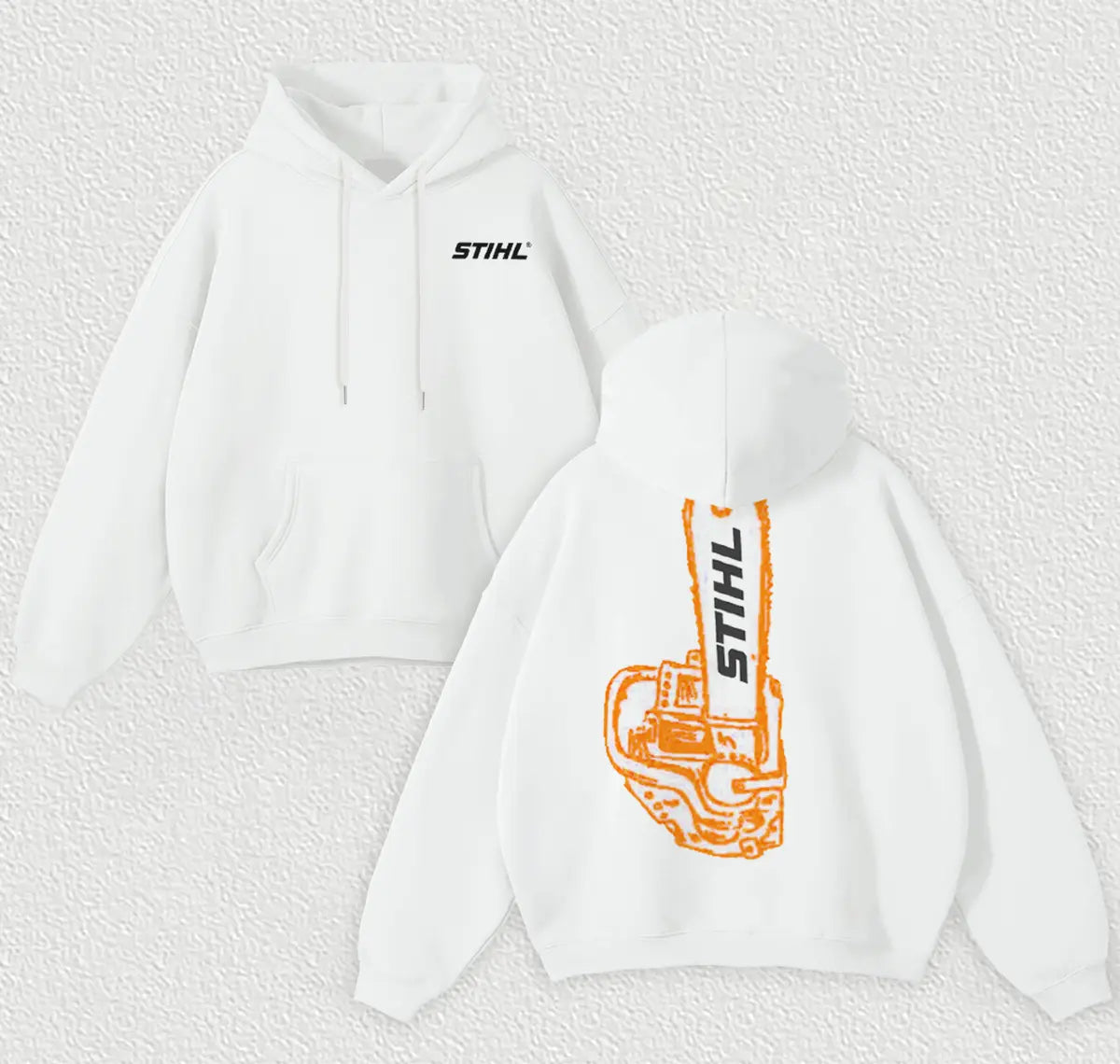 Stihl Chainsaws Printed Fleece-lined Unisex Hoodie