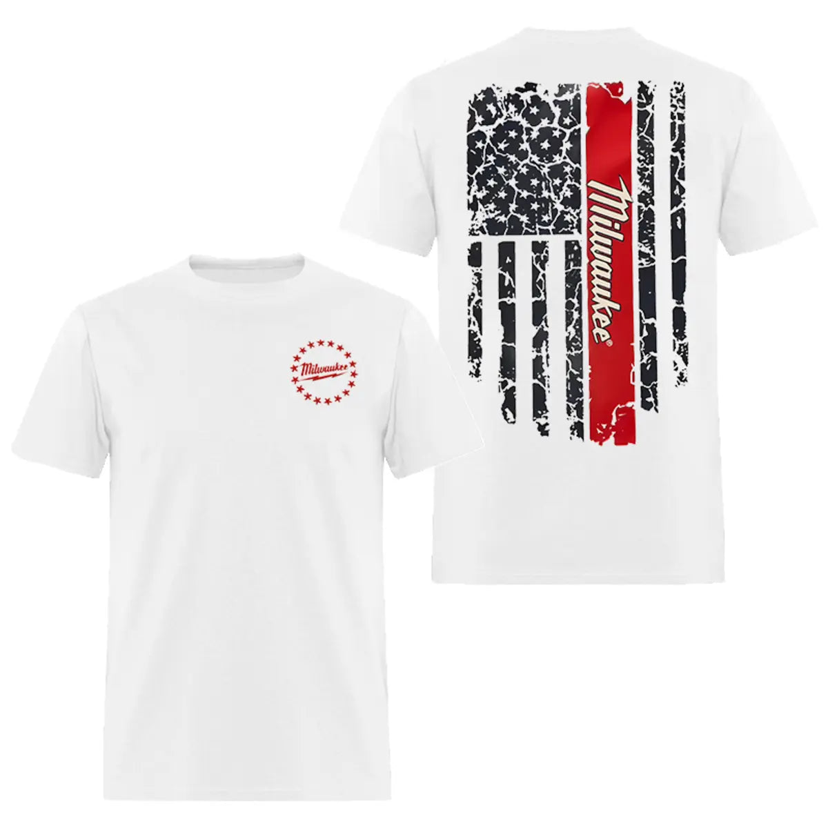Milwaukee Flag Printed Men's T-shirt
