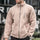Solid Color Stand Collar Casual Loose Sweatshirt Jacket