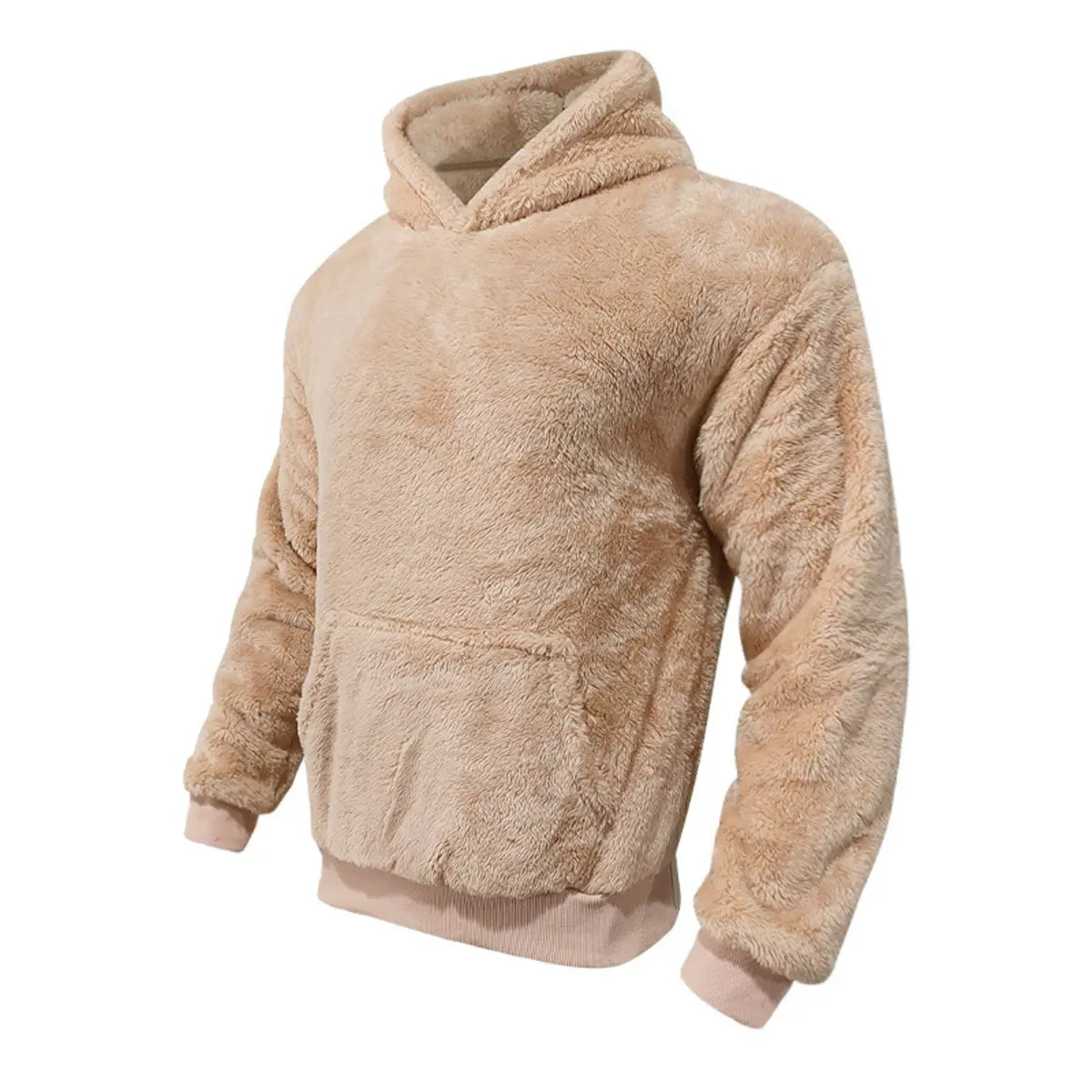 Men's Double-Faced Fleece Casual Hoodie