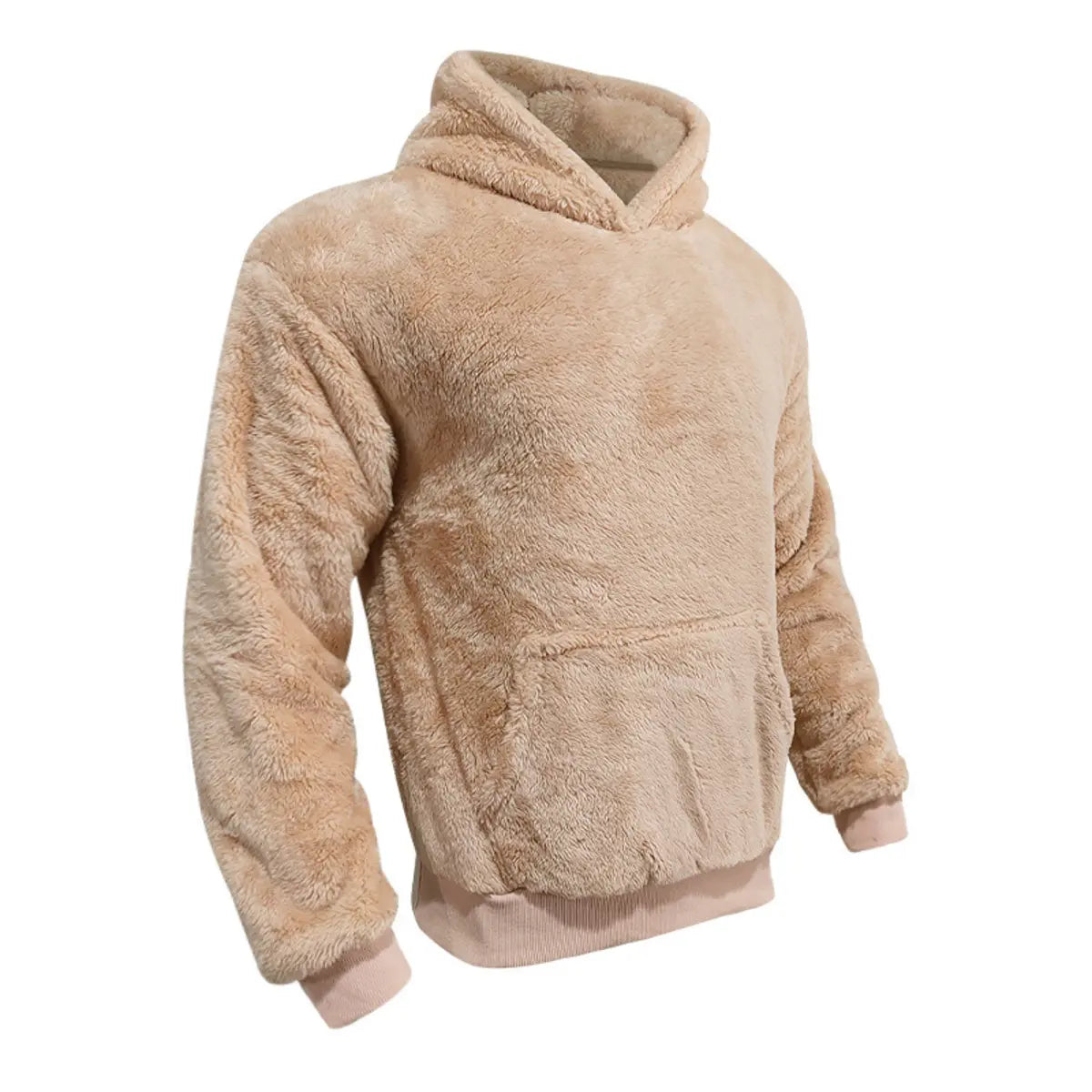 Men's Double-Faced Fleece Casual Hoodie