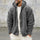 Solid Color Double-Faced Fleece Hooded Jacket