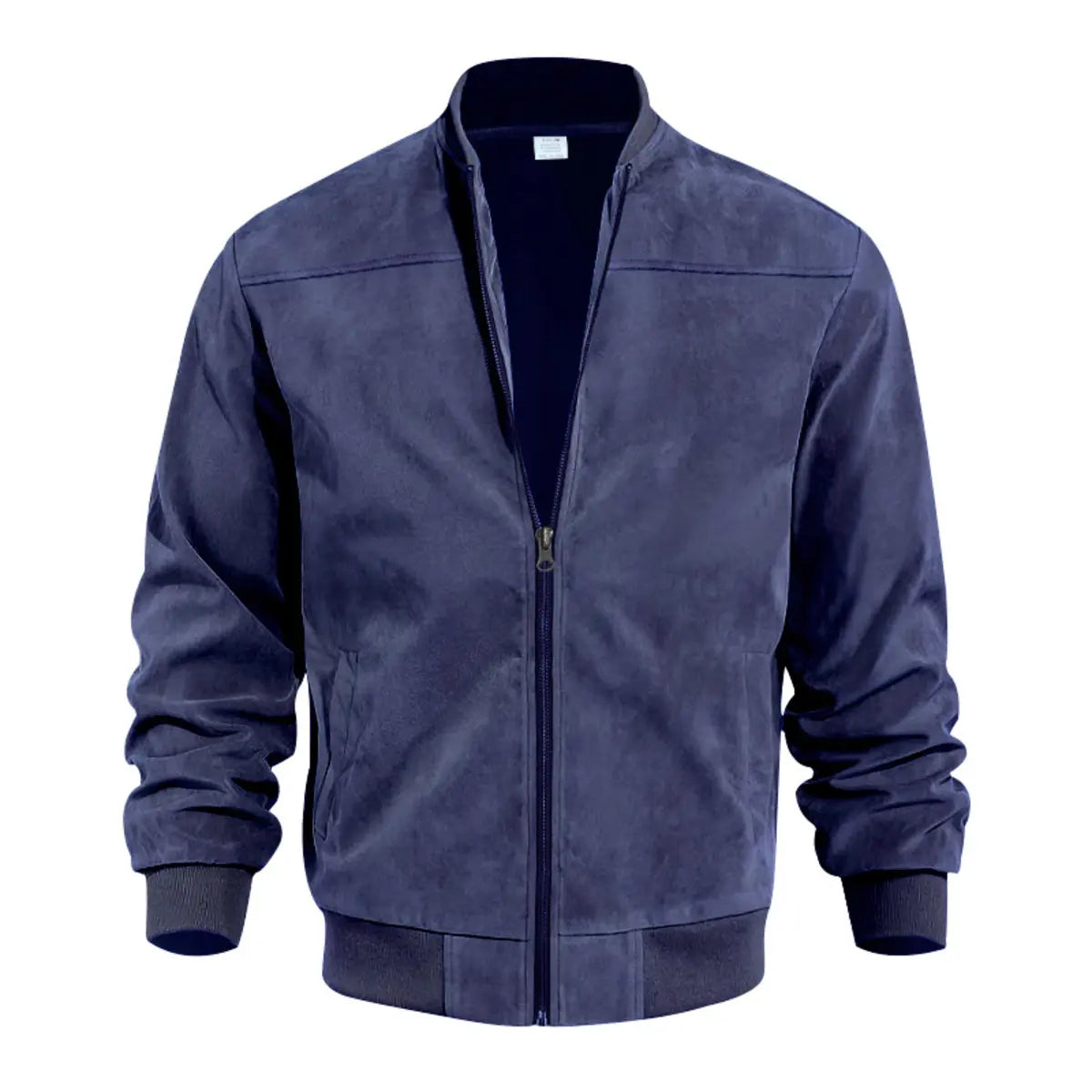 Solid Color Zip-Up Jacket