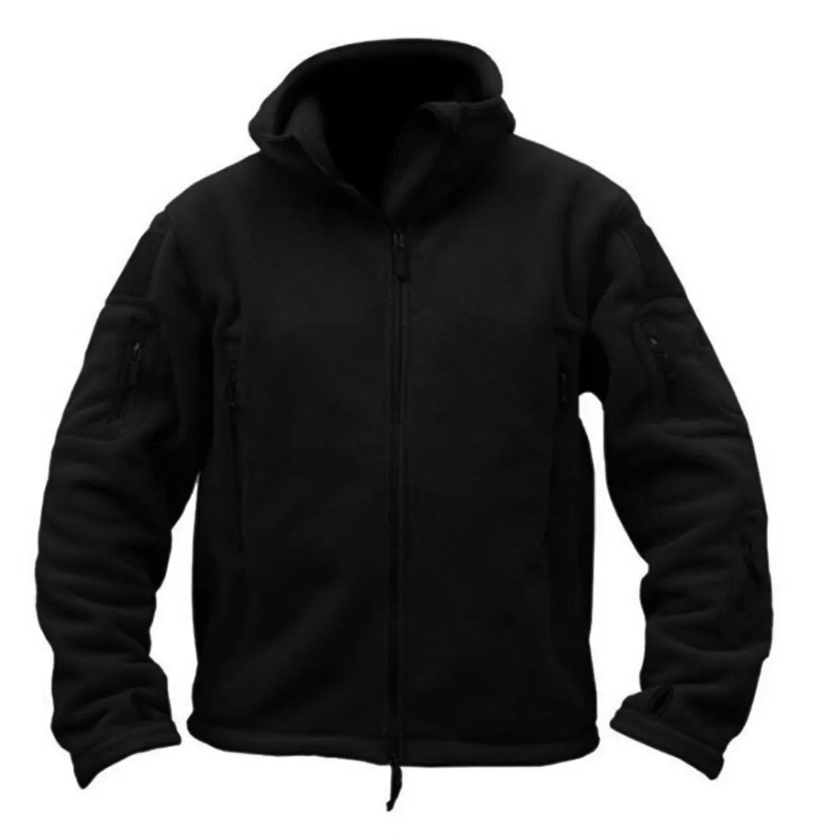 Men's Solid Color Hooded Jacket