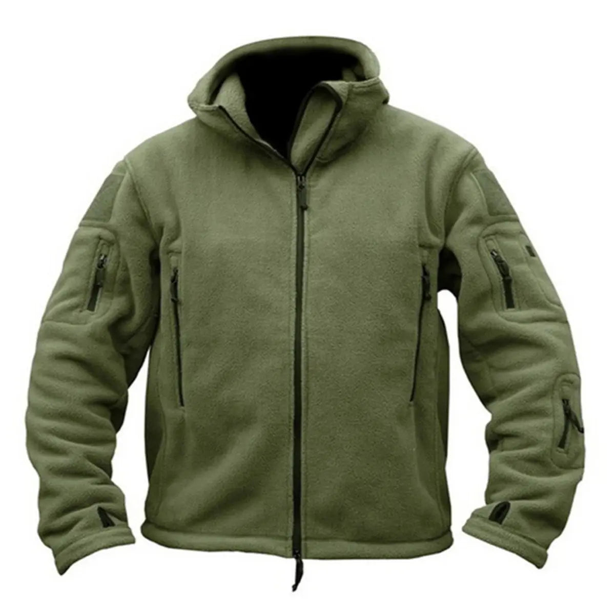 Men's Solid Color Hooded Jacket