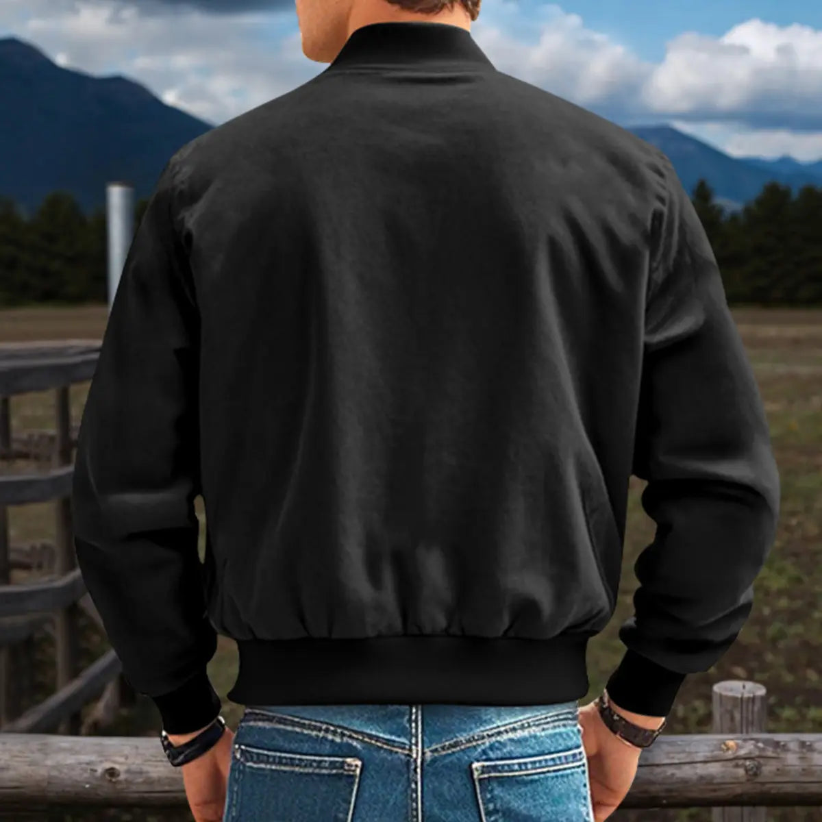 Western Style Cowboy Men's Deerskin Jacket