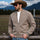 Western Style Cowboy Men's Deerskin Jacket
