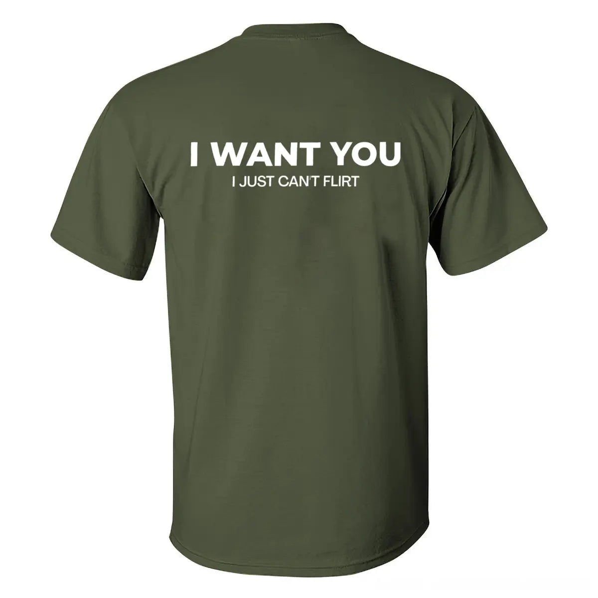 I Want You I Just Can't Flirt Printed Men's T-shirt