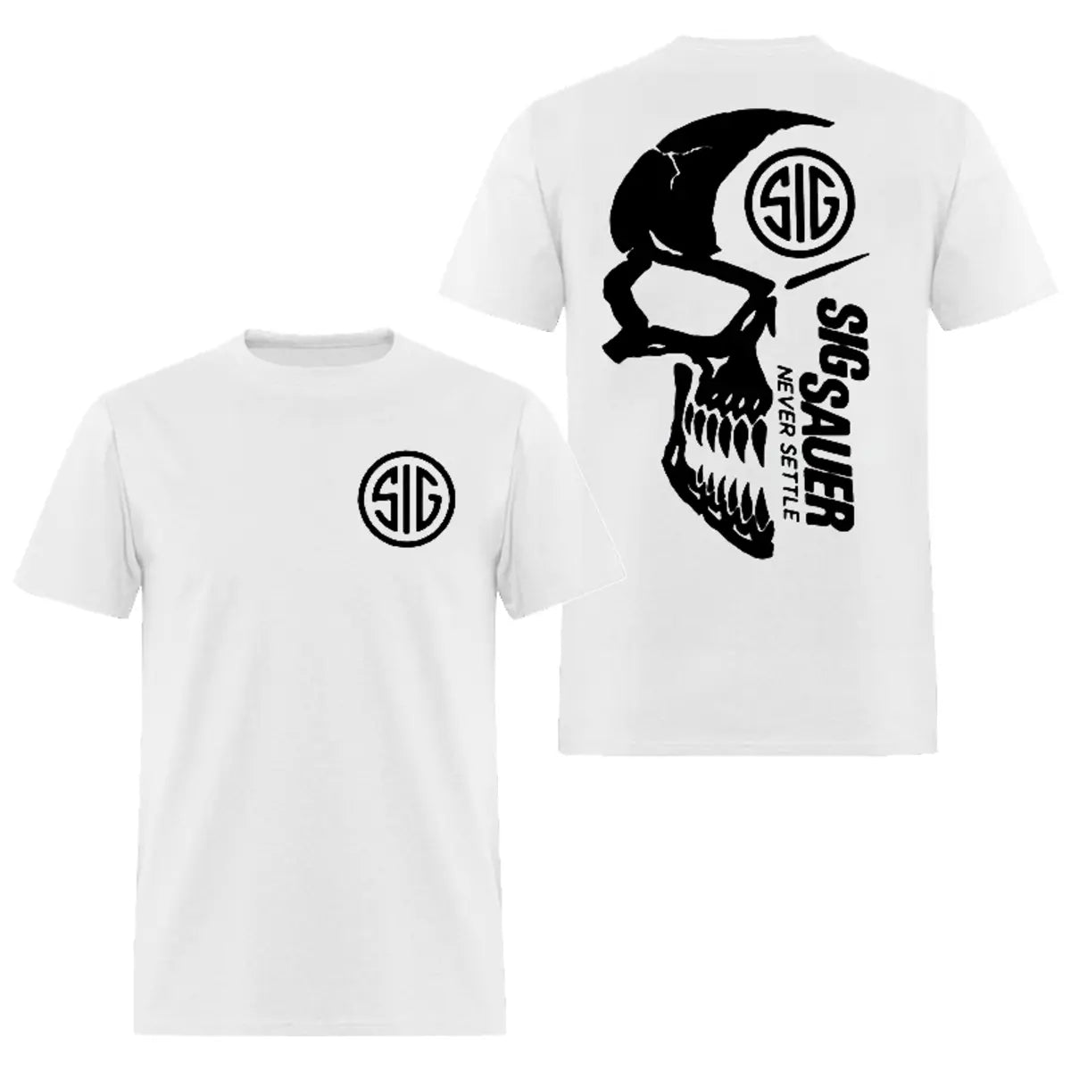 Sig Sauer Never Settle Printed Men's T-shirt