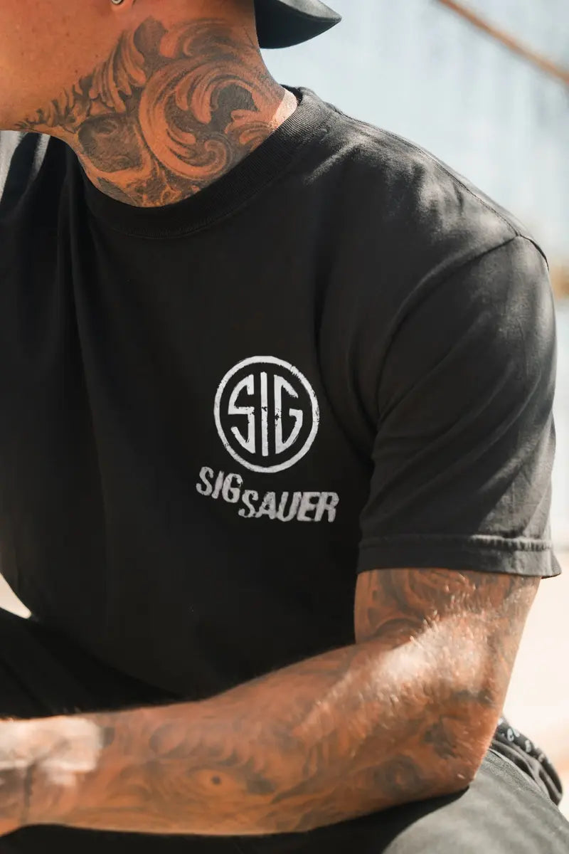 Sig Sauer Never Settle Printed Men's T-Shirt