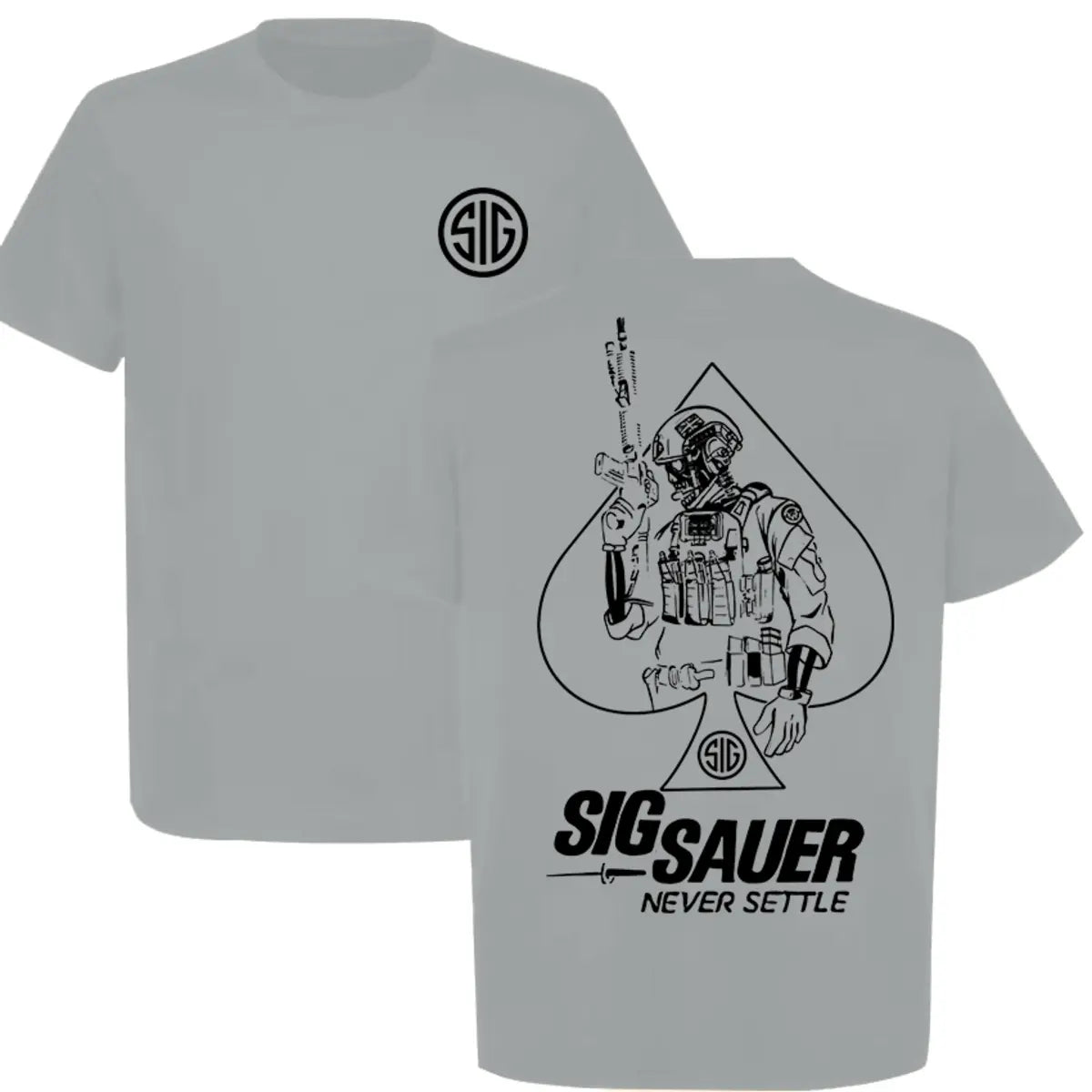 Sig Sauer Never Settle Printed Men's T-Shirt