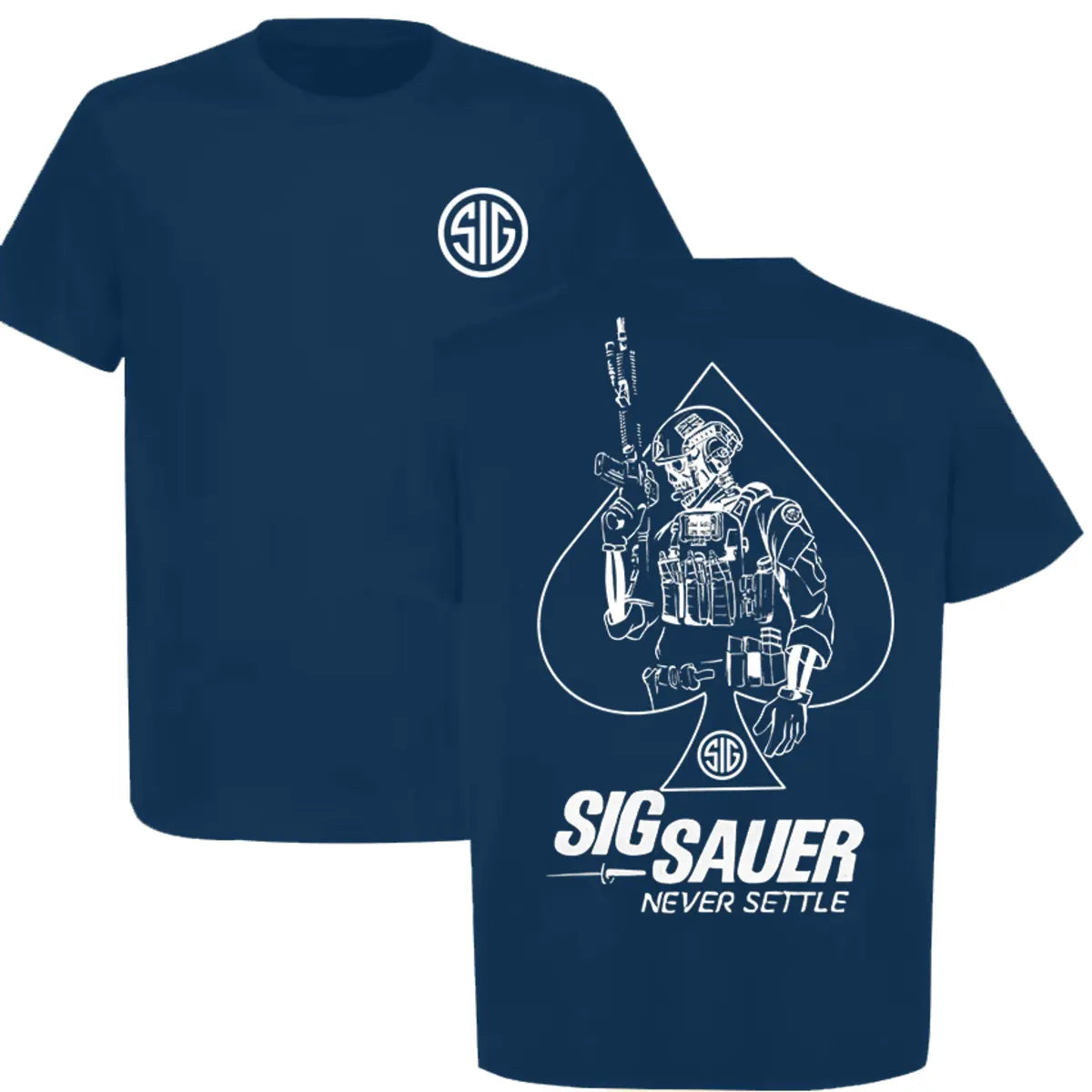 Sig Sauer Never Settle Printed Men's T-Shirt