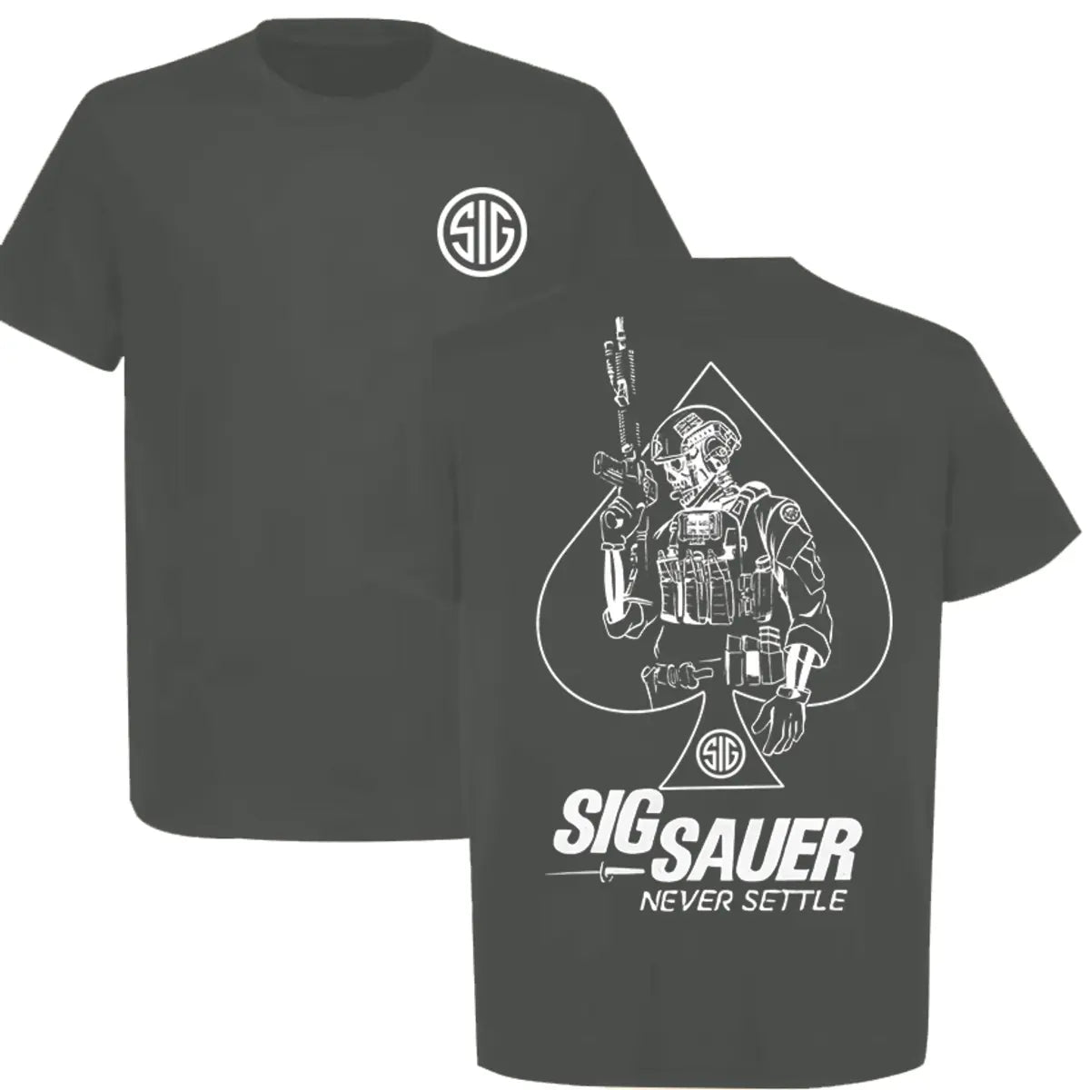Sig Sauer Never Settle Printed Men's T-Shirt