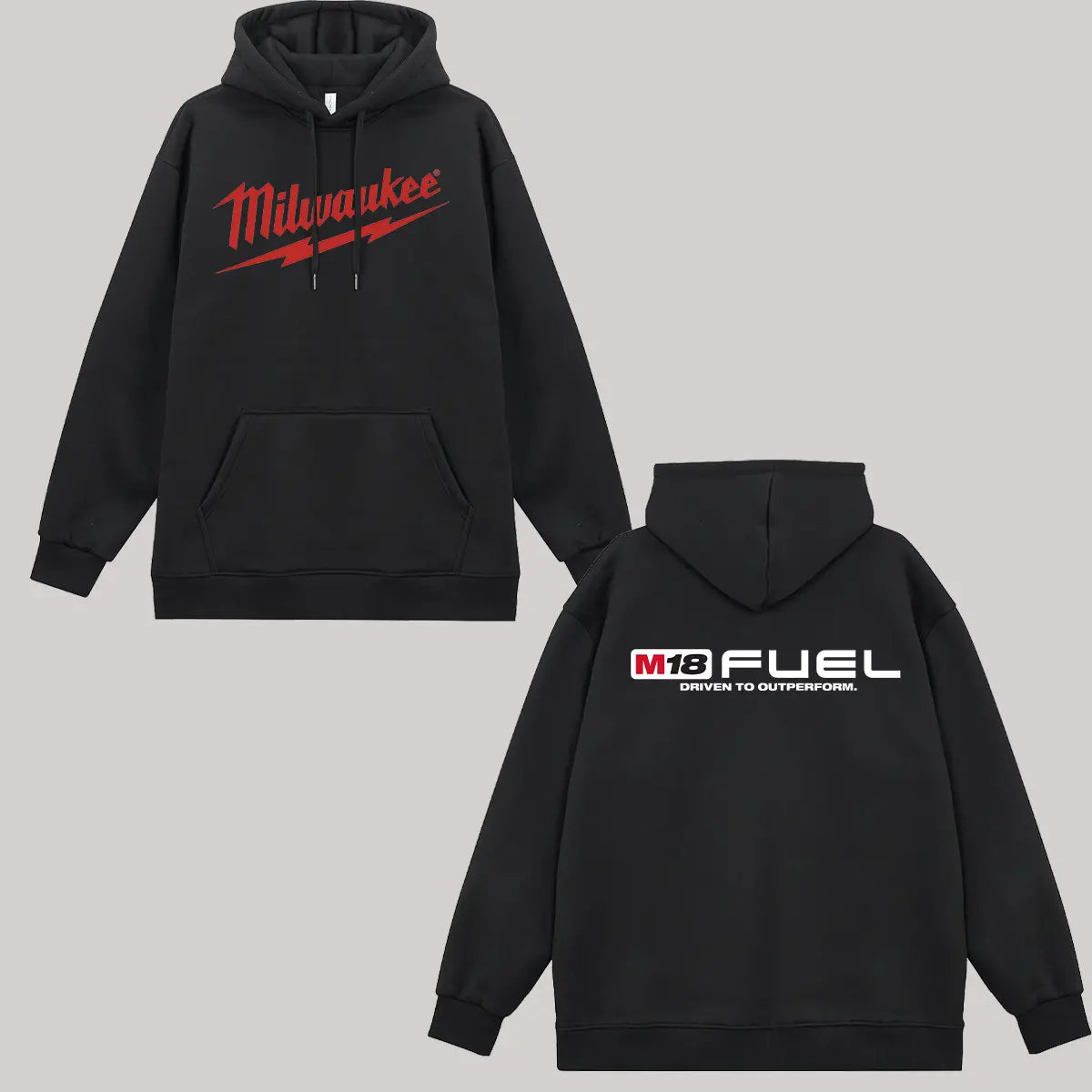 Milwaukee M18 Fuel Printed Fleece-lined Unisex Hoodie
