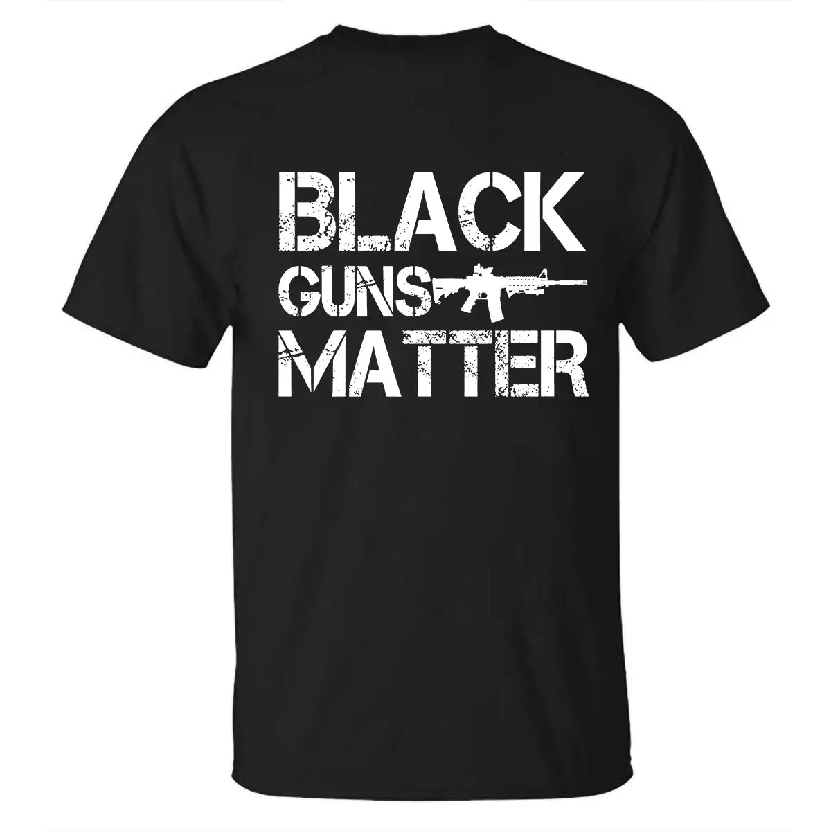 Black Guns Matter Printed Men's T-Shirt