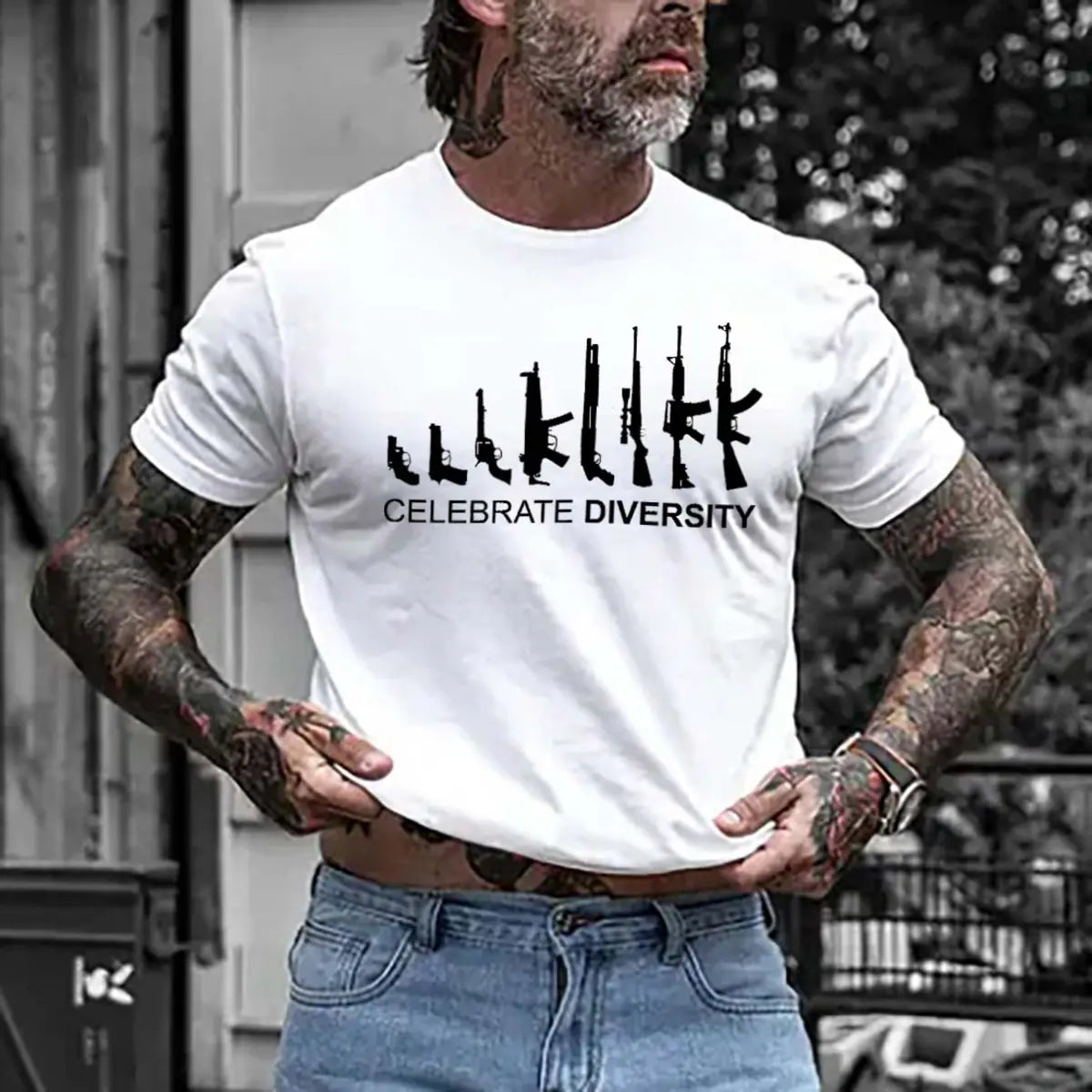 Celebrate Diversity Printed Men's T-Shirt   