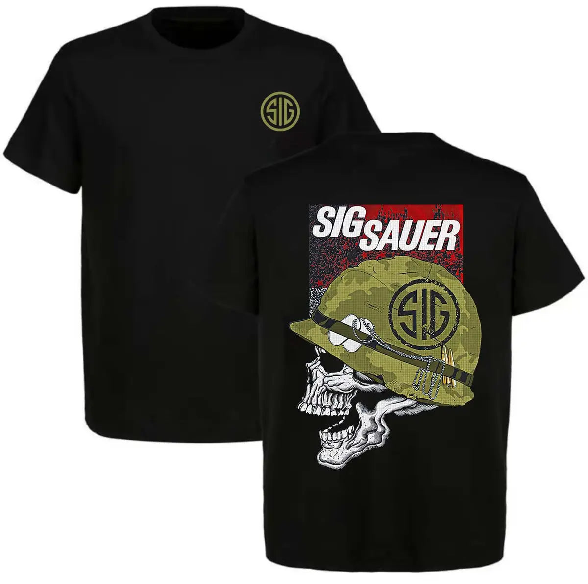 Sig Sauer Skull Printed Men's T-Shirt