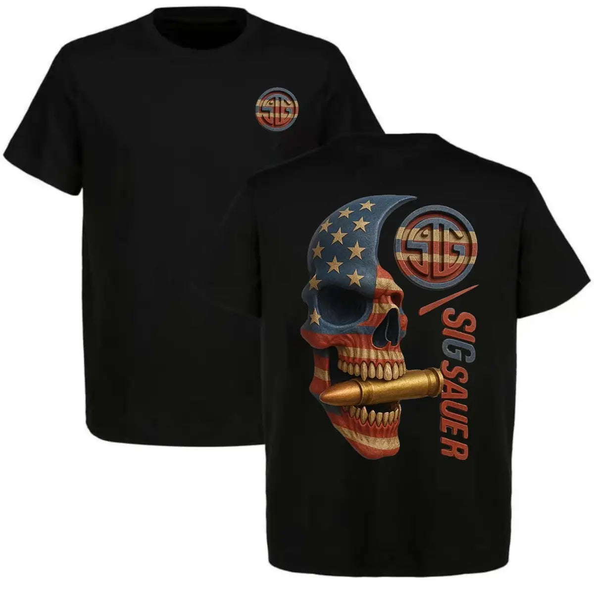 Sig Sauer Skull Printed Men's T-Shirt