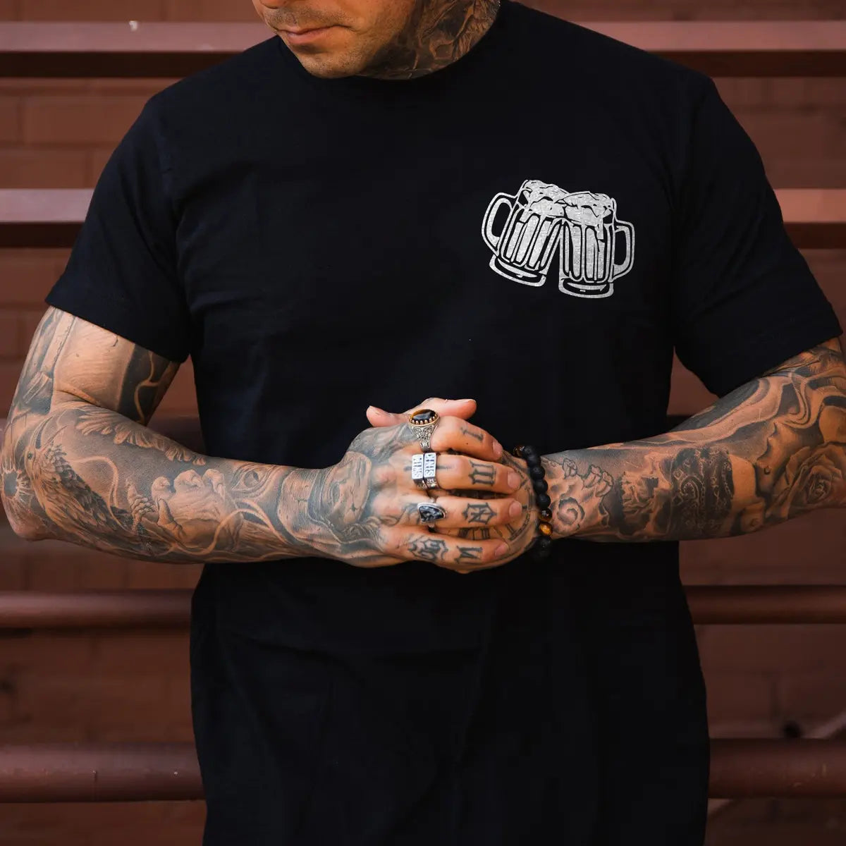 I Came Here To Drink And F And I'm Almost Done Drinking Printed Men's T-shirt