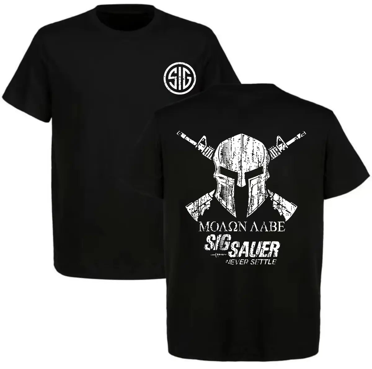 Sig Sauer Never Settle Printed Men's T-Shirt