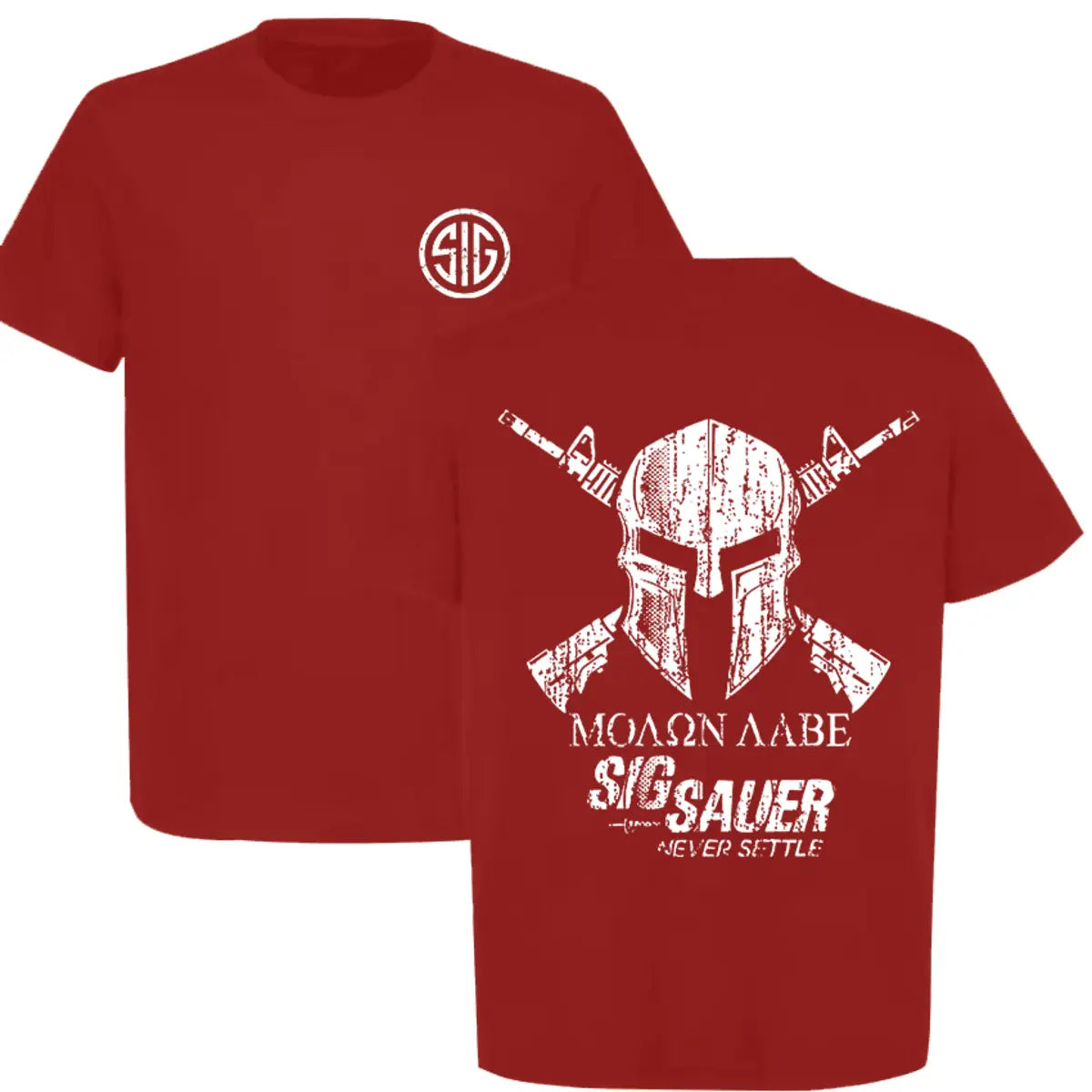 Sig Sauer Never Settle Printed Men's T-Shirt