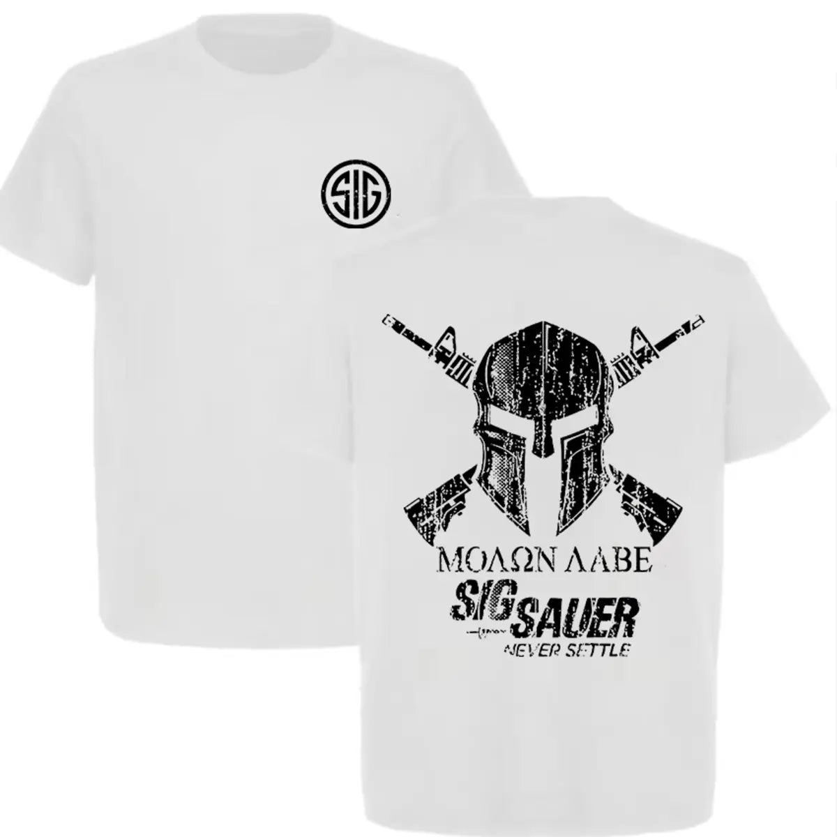 Sig Sauer Never Settle Printed Men's T-Shirt