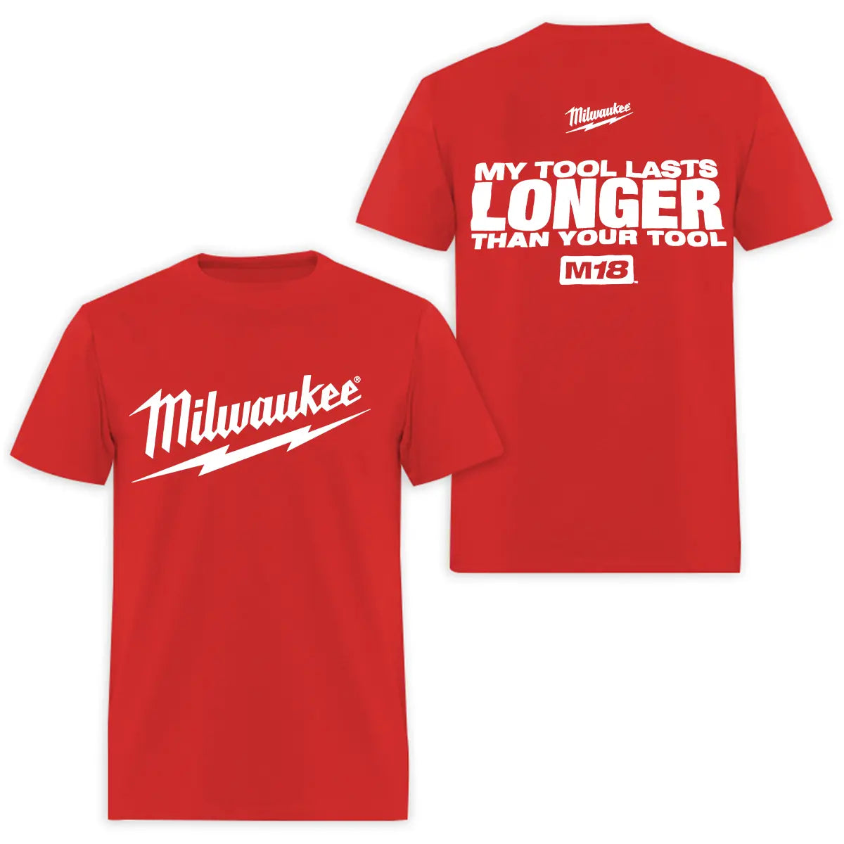 Milwaukee My Tool Lasts Longer Printed Men's T-Shirt