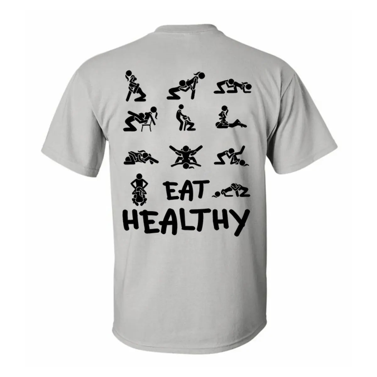 Funny Eat Healthy Printed Men's T-Shirt
