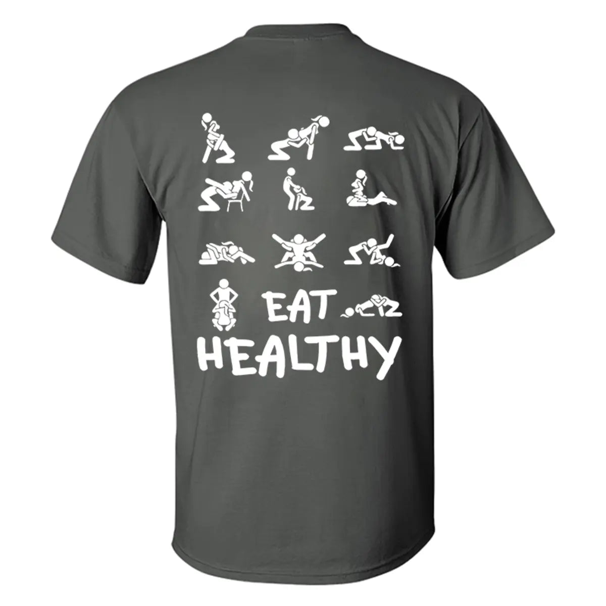 Funny Eat Healthy Printed Men's T-Shirt