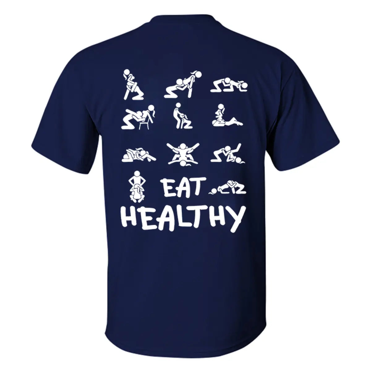 Funny Eat Healthy Printed Men's T-Shirt