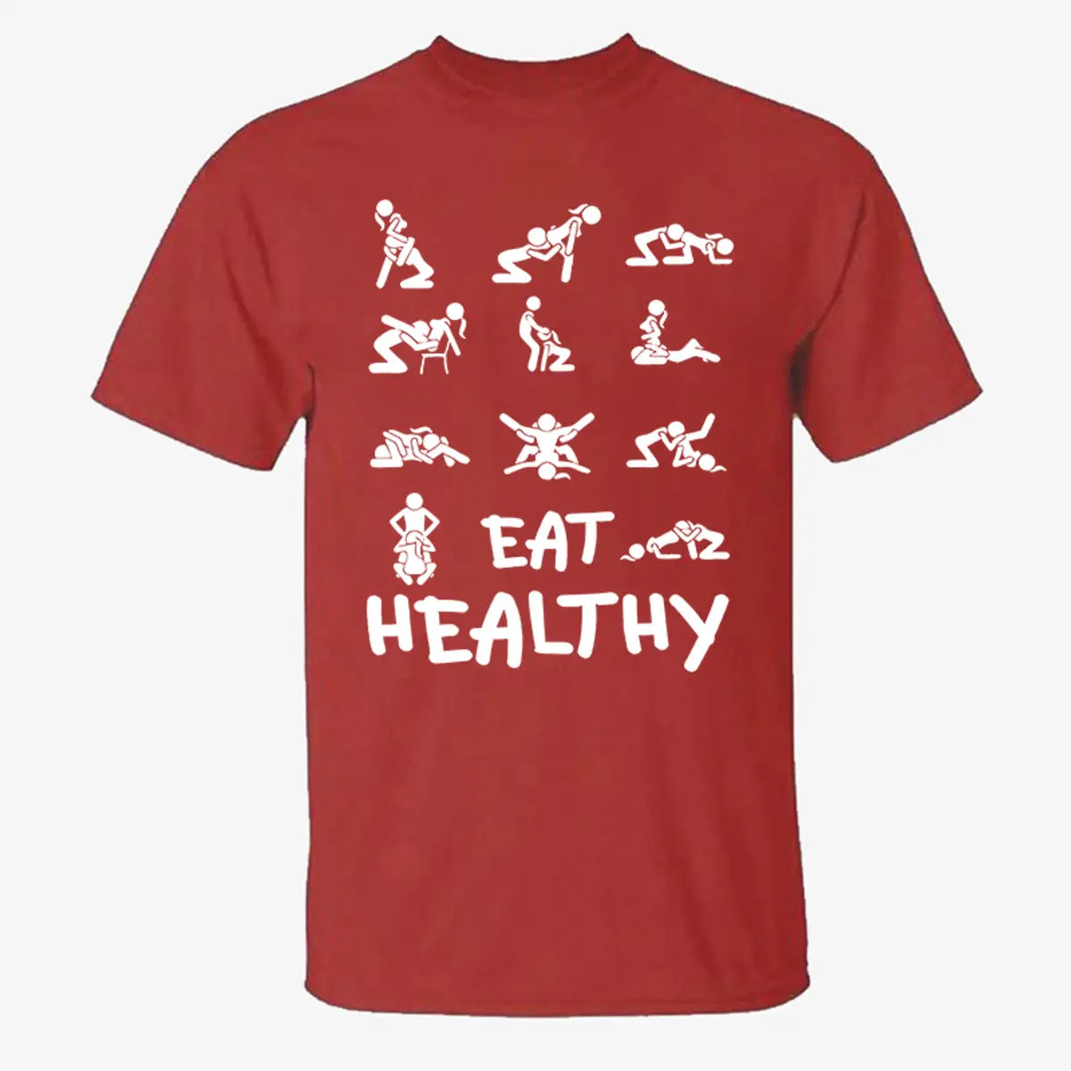 Funny Eat Healthy Printed Men's T-Shirt