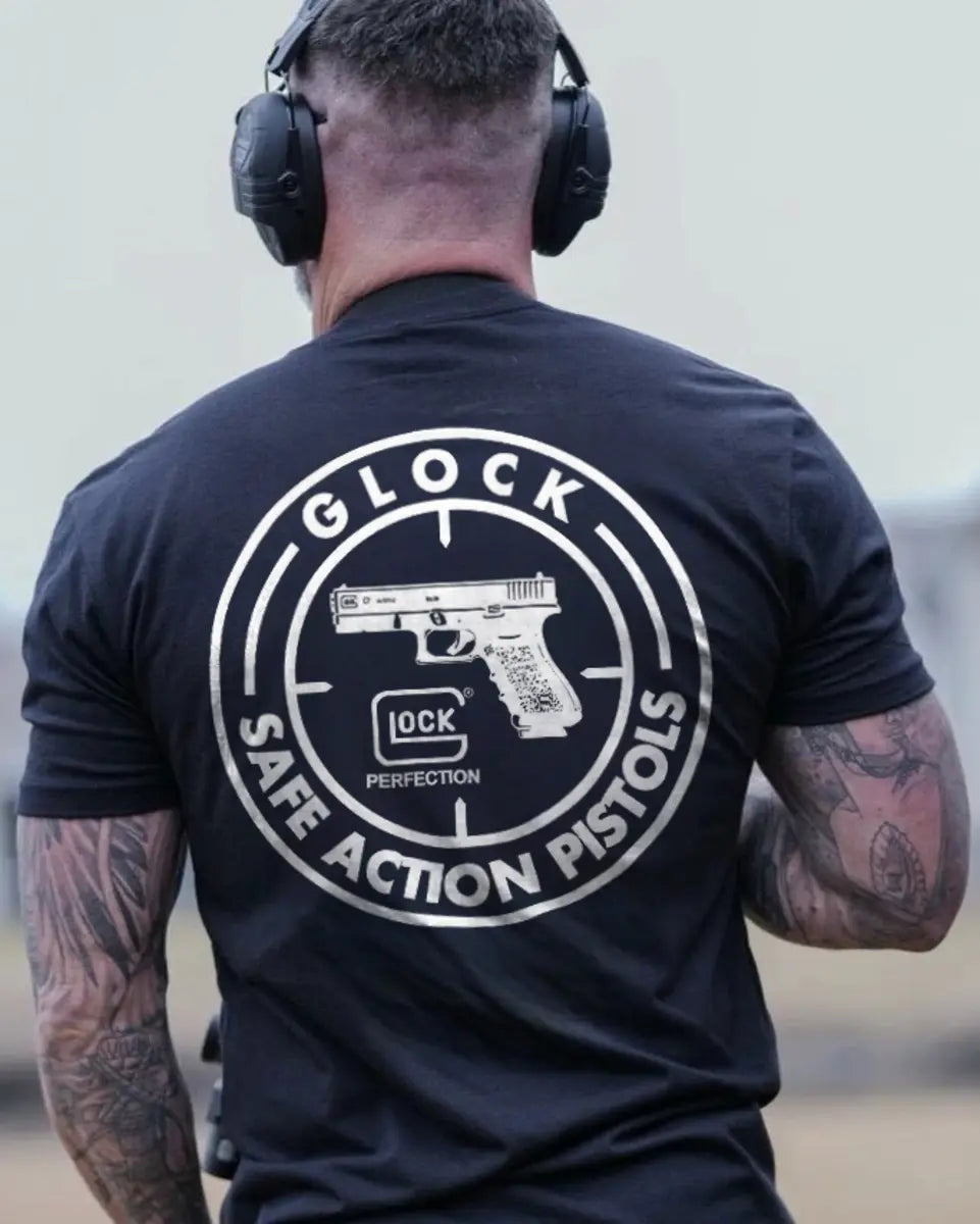 Glock Safe Action Pistols Printed Men's T-Shirt